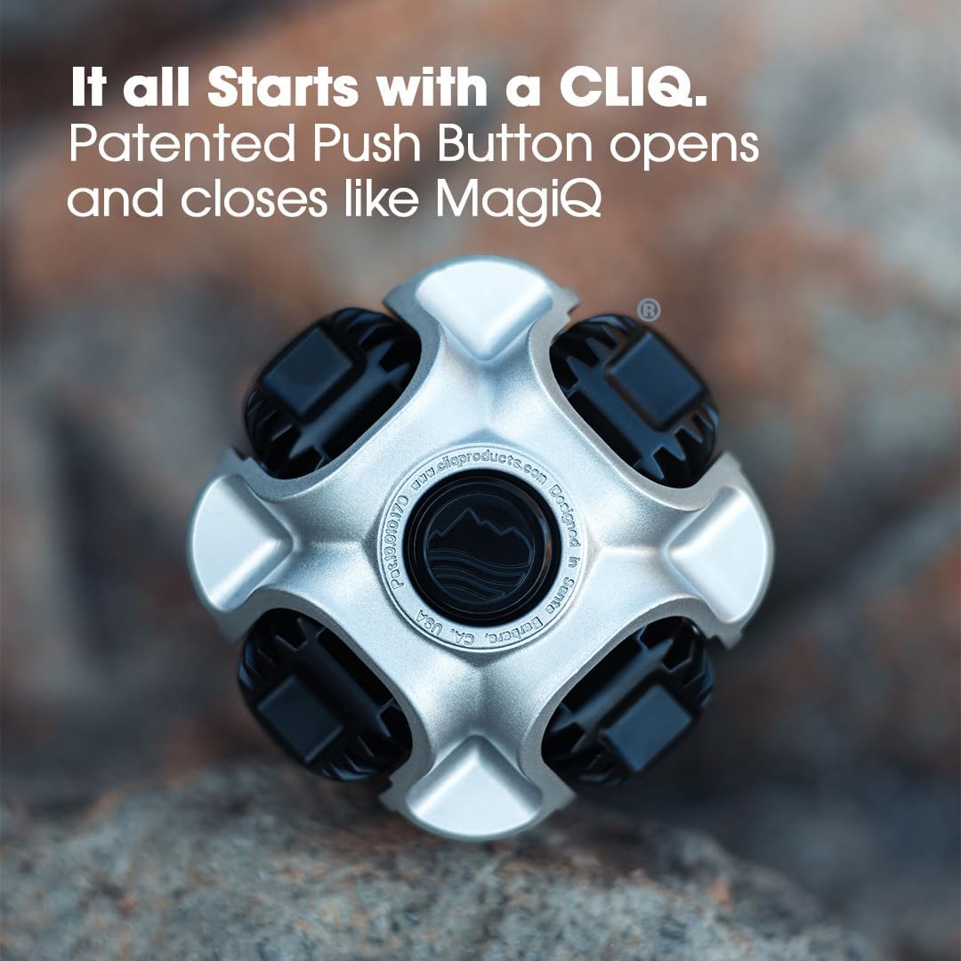 CLIQ Portable Camping Chair - Collapses to Size of Water Bottle - Lightweight Folding Chair for Camping - Outdoor Chair Supports 300 Lbs - Camp Chair Outdoor Adventures, Black - Image 7